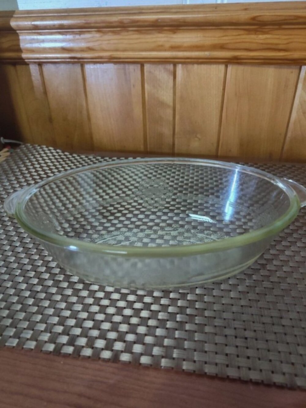 Vintage Glasbake #225 1-Quart Oval Clear Glass Casserole Baking Dish